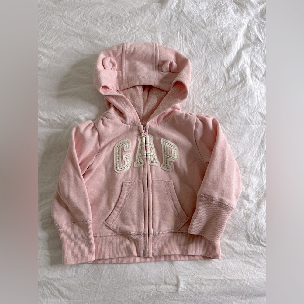 Baby Gap bear sweater hoodie size 6/12 months
